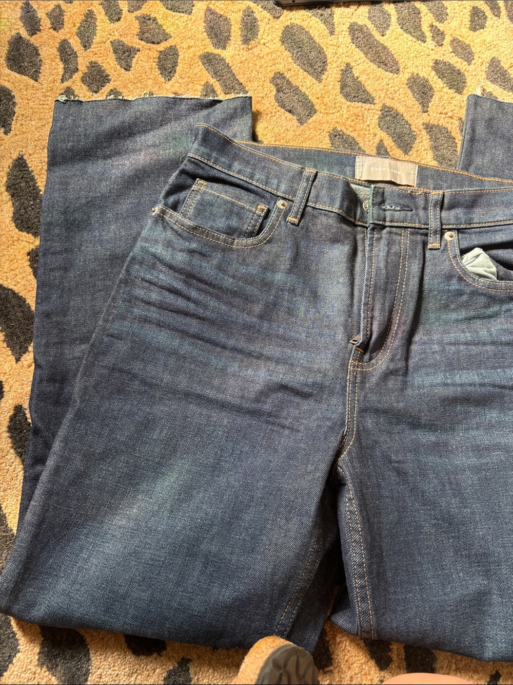 Everlane Dark Blue Cropped Jeans